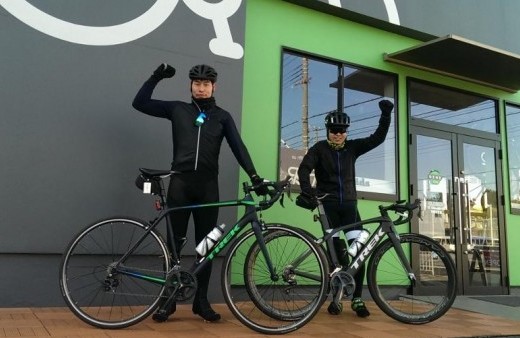 太陽が出ていれば暖かい…はず　1月30日(火)の平日ショップライド