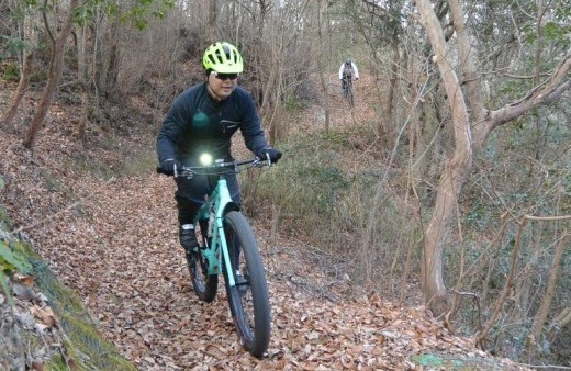 本日の気温は-2.5℃　MTBライド1月13日(土)